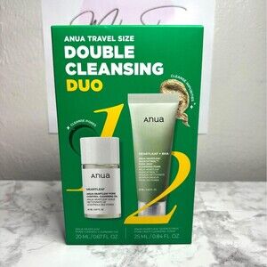 Anua-Double Cleansing Duo Set Cleansing Oil, Cleansing Foam TRAVEL SIZE New